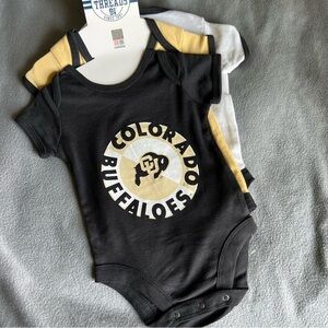 NCAA Colorado Buffaloes Baby Boys' 3pk Bodysuit - 3-6M